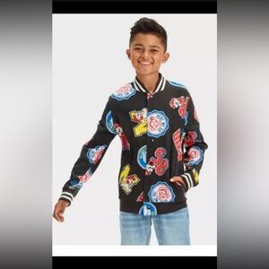 Super Mario's kids Jacket  XS Kids Youth Black Nintendo
